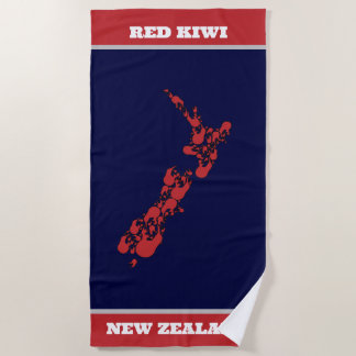 Serviette de plage Red Kiwi New Zealand