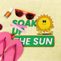 SERVIETTE DE PLAGE REGARDEZ LE SOLEIL