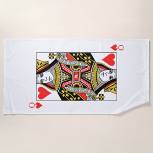 Serviette De Plage Reine des coeurs