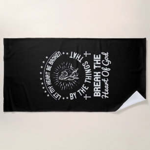 Serviette De Plage Religion - Brisez Mon Cœur