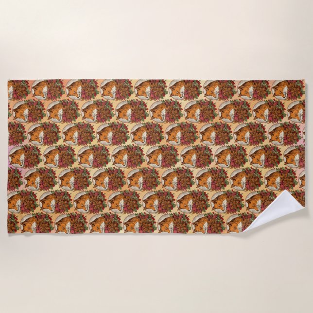 Serviette De Plage Renard (Devant)