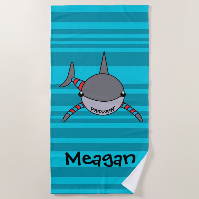 Serviette De Plage Requin (Devant)