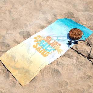 Serviette De Plage Rétro moderne