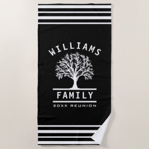 Serviette De Plage Réunion en famille Vacances d'été Route Trip Tree