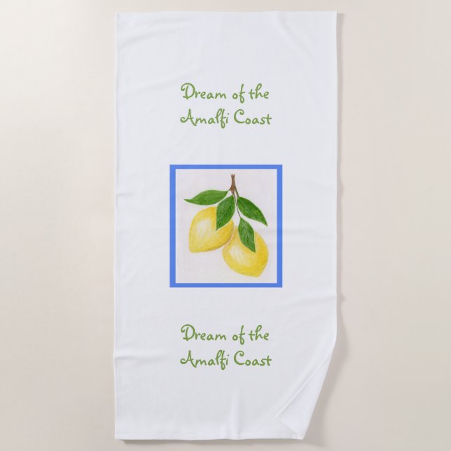Serviette De Plage Rêve de la côte amalfitaine (Devant)