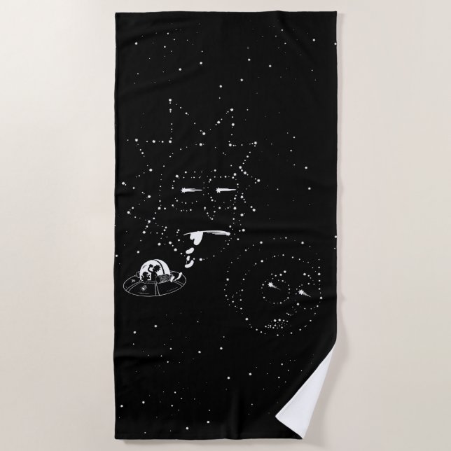 Serviette De Plage RICK ET MORTY™ | Constellations (Devant)