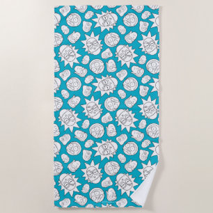 Serviette De Plage RICK ET MORTY™   Motif en chef de la famille Smith