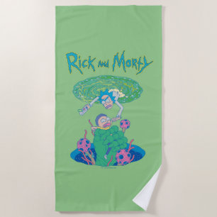 Serviette De Plage RICK ET MORTY™ Secourt du portail