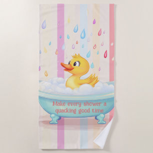 Serviette De Plage Rideau de douche pour enfants avec Canard en caout
