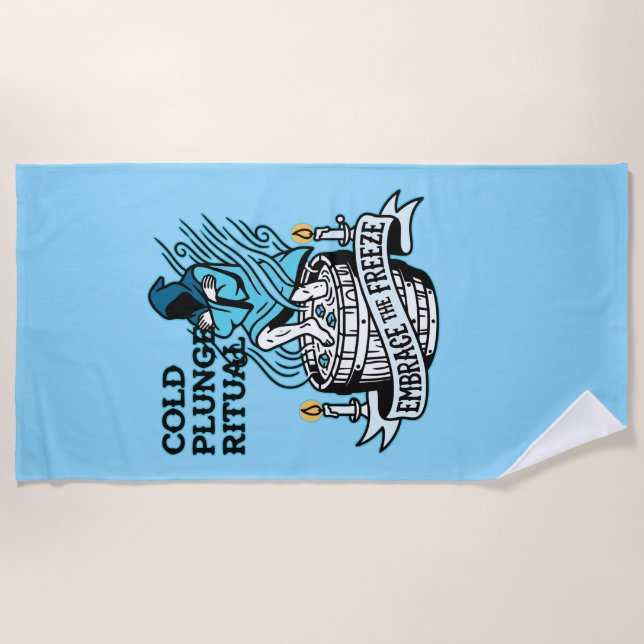 Serviette De Plage Rituel de Plongée Froid (Devant)
