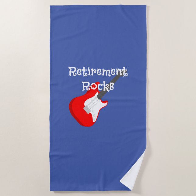 Serviette De Plage Rocks de retraite, design populaire (Devant)
