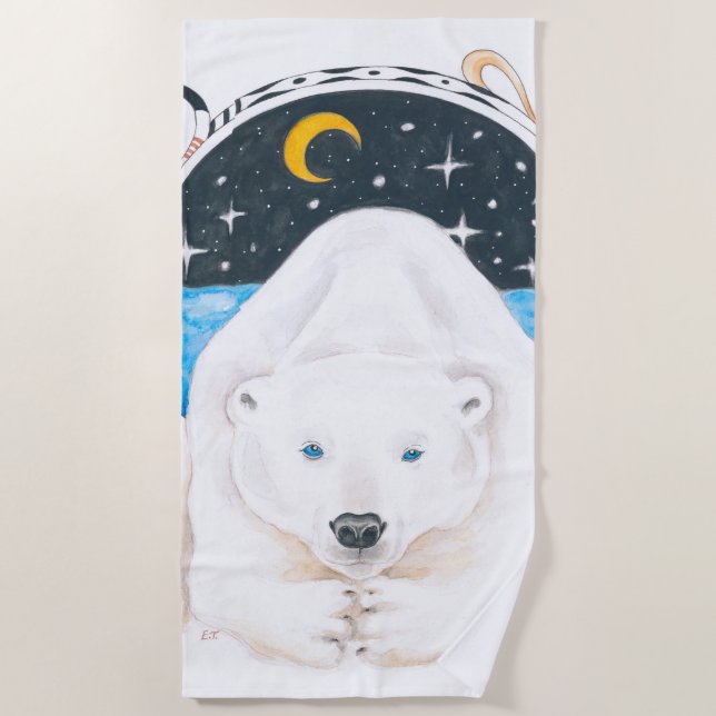 Serviette De Plage Roi des ours polaires (Devant)