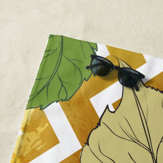 Serviette De Plage Rose 28 (En situation)