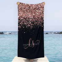 Rose Gold Blush Pink Parties scintillant Glam Nom 