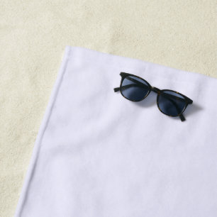 Serviette De Plage Rose Lavande Douce Couleur Unie Pâle Blanche Paste