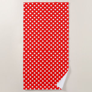 Serviette De Plage Rosie Les Pois du style Riveter sur une