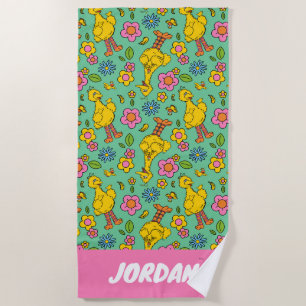 Serviette De Plage Rue Sésame   Big Bird & Little Bird   Ajouter un n