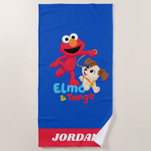 Serviette De Plage Rue Sésame Elmo & Tango Running