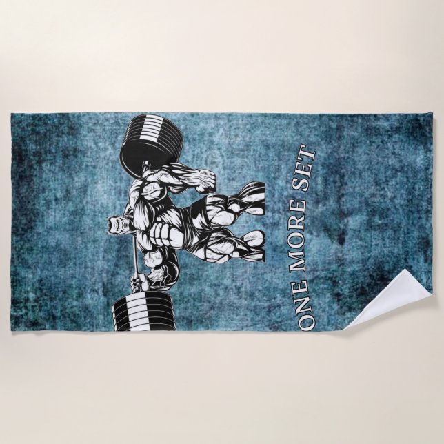 Serviette De Plage Salle de sport et salle de conditionnement physiqu (Devant)