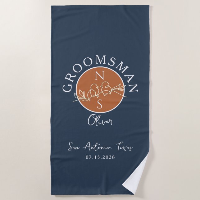 Serviette De Plage Salons personnalisés (Devant)