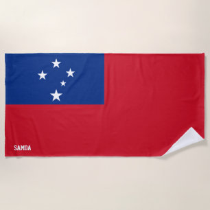Serviette De Plage Samoa Drapeau splendide patriotique