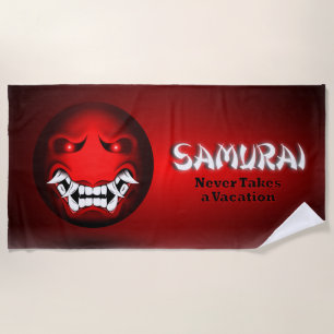 Serviette De Plage Samouraïmoji