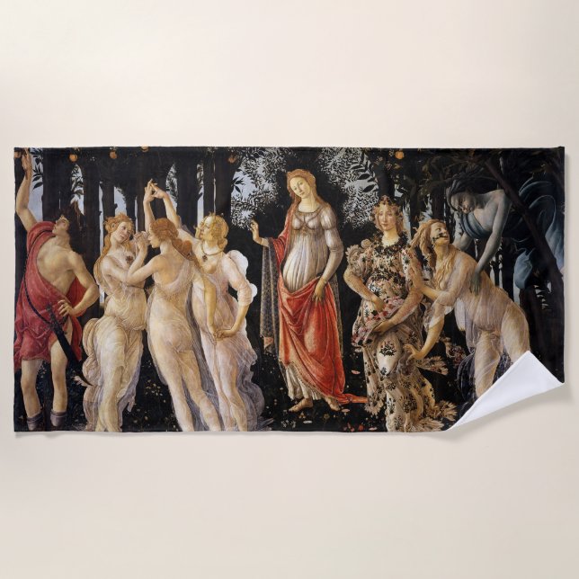 Serviette De Plage Sandro Botticelli - La Primavera (Devant)