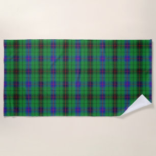 Serviette De Plage Scottish Accents Clan Davidson Tartan