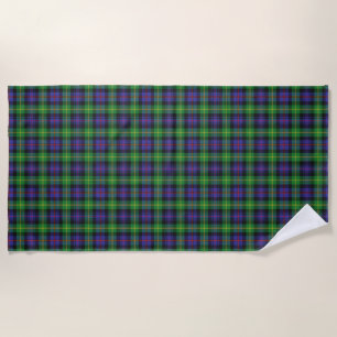 Serviette De Plage Scottish Accents Clan Farquharson Tartan