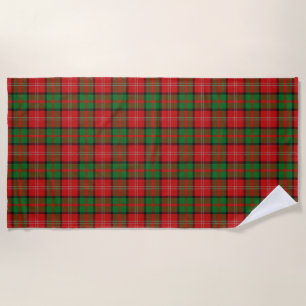 Serviette De Plage Scottish Accents Clan Nisbet Tartan