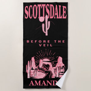 Serviette De Plage Scottsdale Bachelorette Party Customisée