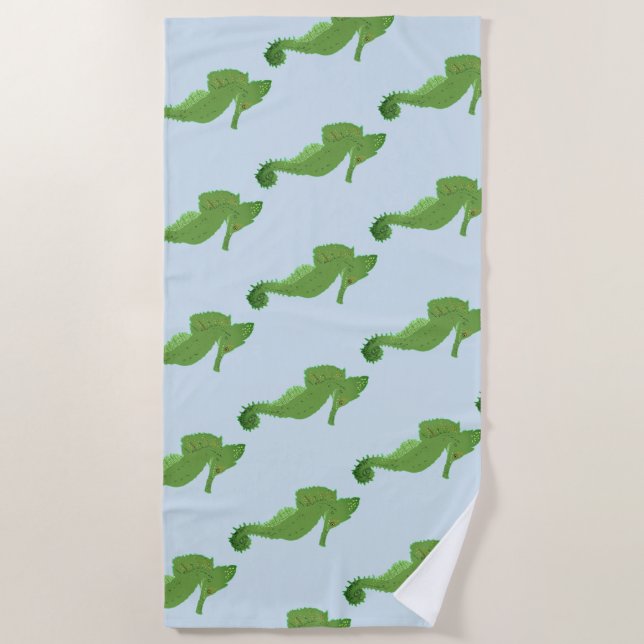 Serviette De Plage Sea horse, Sea life Beach (Devant)