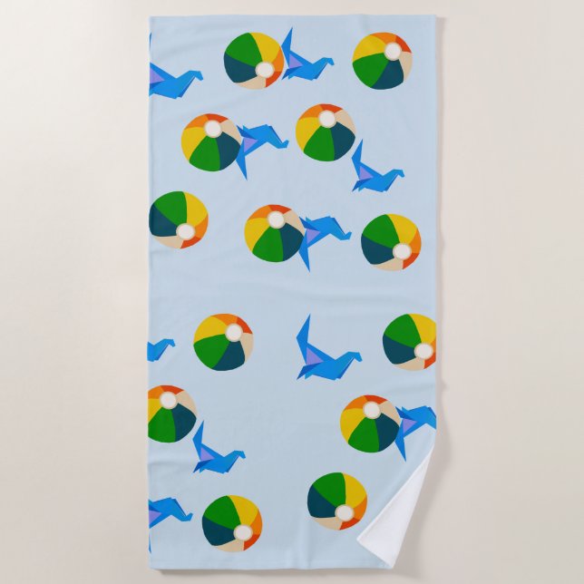 Serviette de plage Seal & Ball (Devant)