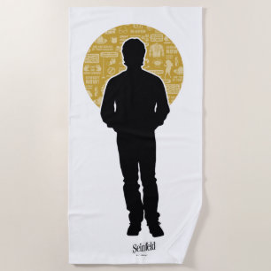 Serviette De Plage Seinfeld   Jerry Seinfeld Silhouette