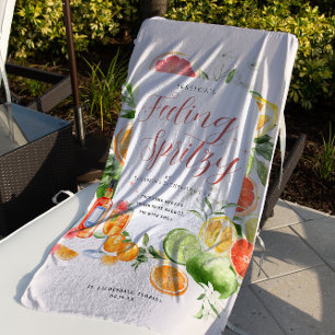 Serviette De Plage Sentiment Spritzy Citrus Bachelorette Week-end