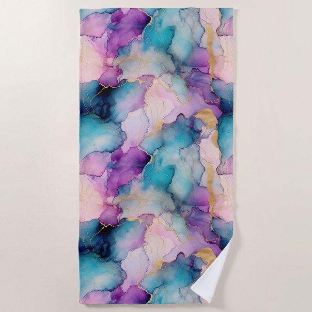 Serviette De Plage Serendipity Crystal Blue (Devant)