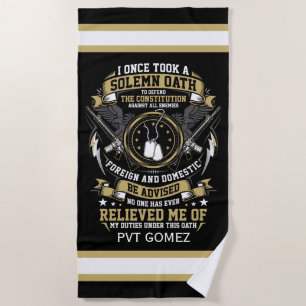 Serviette De Plage Serment de soldats