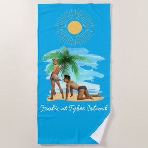 Serviette De Plage Servir à Tybee Island Gay Beach Towel