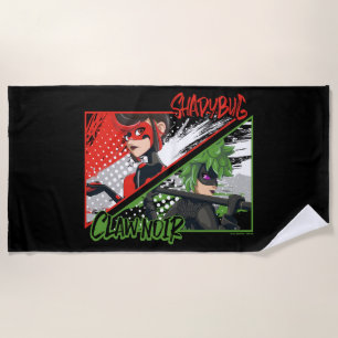 Serviette De Plage Shadybug et Noir glacé
