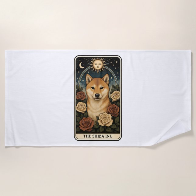 Serviette De Plage Shiba Inu (Devant)
