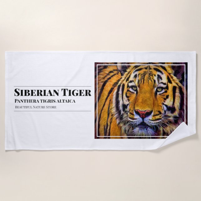 Serviette De Plage Siberian Tiger [Beach Towel] (Devant)