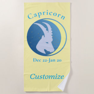 Serviette De Plage Signe du Capricorne Thunder_Cove