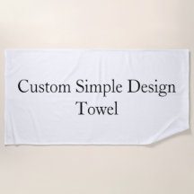 serviette de plage simple personnalisée promotionn