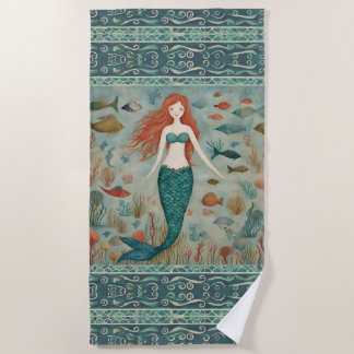 Serviette De Plage Sirène