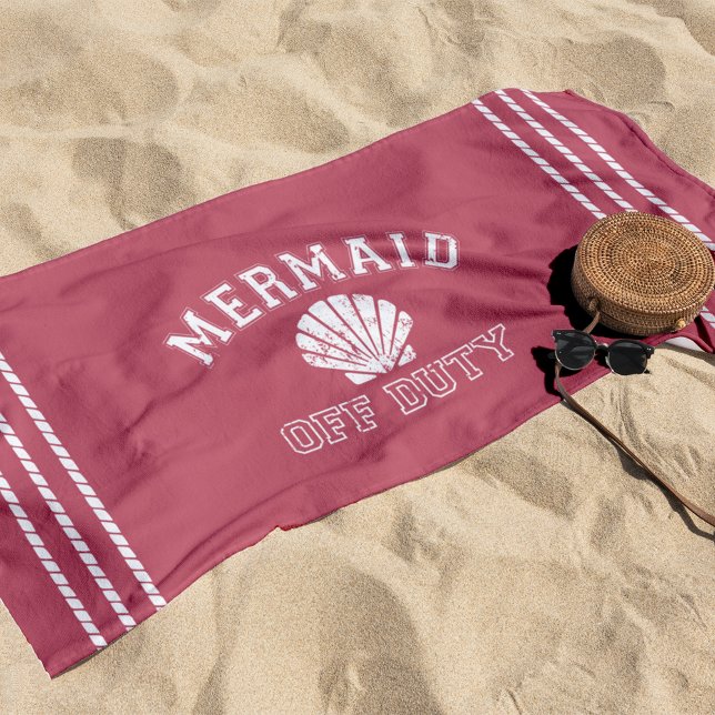 Serviette De Plage Sirène hors service (Créateur téléchargé)