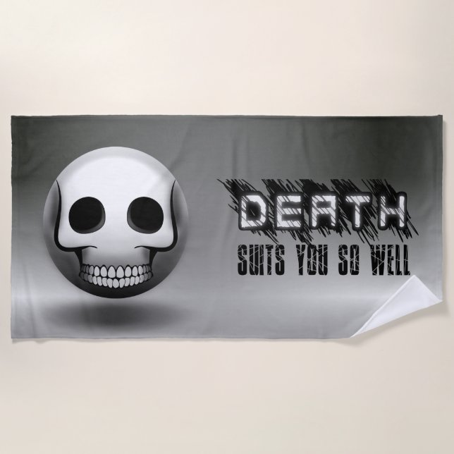 Serviette De Plage Skullmoji (Devant)