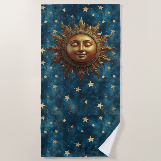 Serviette De Plage Soleil céleste  (Devant)