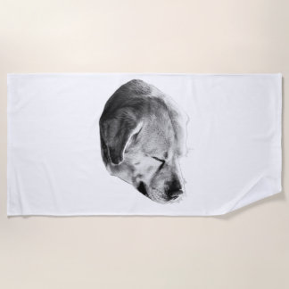 Serviette De Plage Soleil, sable et un Snooze