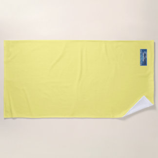 Serviette de plage (Solid Pale Yellow) RFPMDesigns
