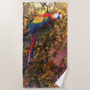 SERVIETTE DE PLAGE SORTIE DE LA FORÊT DE MACAT PARROT